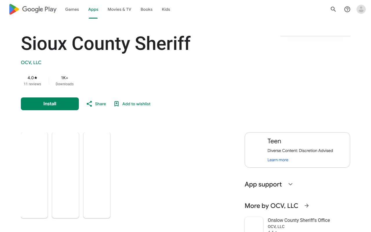Sioux County Sheriff app inmate search channel for jail roster records